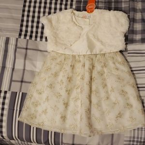 NWT sleeveless toddler dress with cover